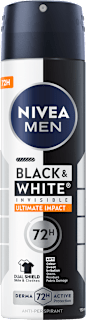 Black & White Invisible dezodorans u spreju NIVEA MEN