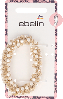 Haargummi gold mit Perlen ebelin
