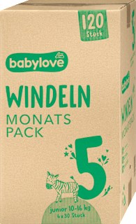 Öko pelenka 5-ös méret, 10-16 kg, havi csomag babylove