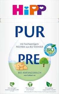 Anfangsmilch Pre PUR von Geburt an HiPP