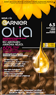 Farba na vlasy - 6.3 zlatá svetlo hnedá GARNIER olia