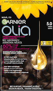 barva na vlasy hnědá 5.0 GARNIER olia