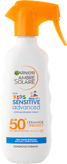 Detský sprej na opaľovanie Kids Sensitive Advance SPF 50+ Garnier Ambre Solaire