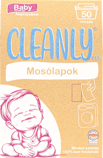 Mosószer lap Baby lanolinnal CLEANLY eco