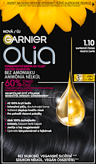 Farba na vlasy - 1.10 zafírovo čierna GARNIER olia