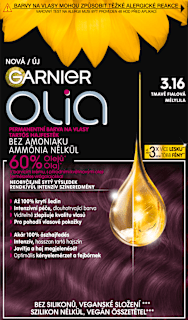 barva na vlasy tmavě fialová 3.16 GARNIER olia