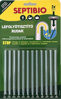 Lefolyótisztító rudak Septibio