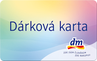 dárková karta prosteja v hodnotě 1500 Kč dm