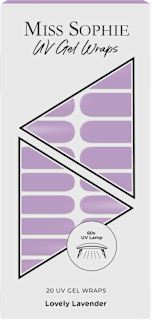 Nálepky na nechty UV Gel Wraps Lovely Lavender MISS SOPHIE