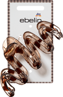 Haarklammer Maxi gewellt, braun ebelin