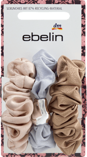 Scrunchies Satin, beige, rosa, grau ebelin