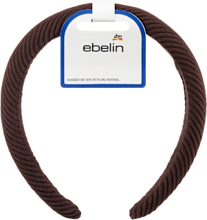 Haarreif gepolstert, braun ebelin
