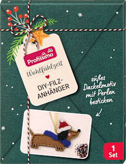 DIY Filzanhänger, Perlen Weihnachtsanhänger Profissimo