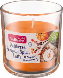 Illatgyertya üvegben, pumpkin spice latte illattal Profissimo