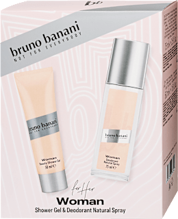Ajándékcsomag, Woman, Tusfürdő és EdT bruno banani