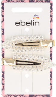 Haarspangen Perlen weiß ebelin