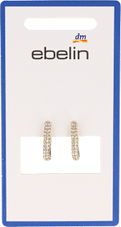 Creolen Strasssteinchen gold ebelin