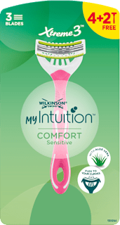 Damski brivnik za enkratno uporabo Xtreme 3 My Intuition Comfort Sensitive WILKINSON SWORD