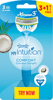 Damski brivnik za enkratno uporabo Xtreme 3 Coconut Delight WILKINSON SWORD