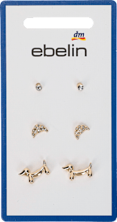 Ohrstecker Set Dackel gold ebelin