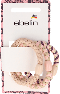 Haargummi geflochten mit Zierperle ebelin