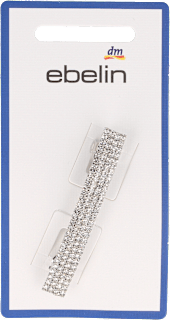 Haarspange mit Strasssteinen silber ebelin
