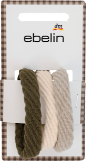 Haargummi gerippt braun ebelin