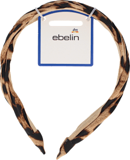 Haarreif geflochten Leo-Print ebelin