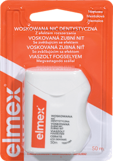 Voskana zobna nitka z aromo mete elmex