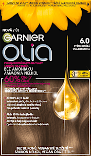 barva na vlasy 6.0 světle hnědá GARNIER olia