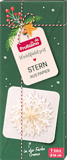 Stern aus Papier, creme (50 cm) Profissimo