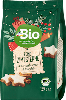 Biscotti alla cannella Bio con nocciole Bio e mandorle Bio dmBio
