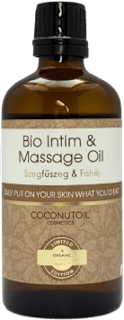 Bio intim- és masszázsolaj, szegfűszeg és fahéj Coconutoil Cosmetics