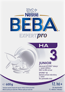 EXPERTPRO HA 3 JUNIOR Tejalapú anyatej-kiegészítő tápszer fehérje-hidrolizátumból 12.hó+ BEBA