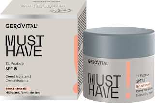 Cremă de față hidratantă  cu SPF15 GEROVITAL