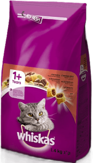 Suha hrana za mačke – jastučići s govedinom whiskas