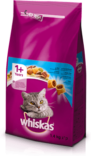 Suha hrana za mačke – jastučići s tunom whiskas