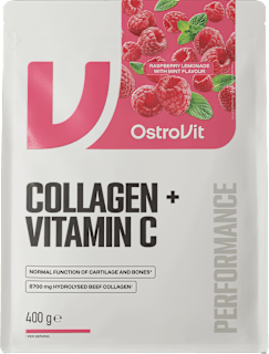 Kolagen + Witamina C, malinowa lemoniada z miętą OstroVit