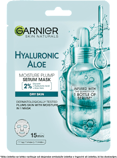Maska za obraz v obliki krpice Hyaluronic Aloe GARNIER SKIN NATURALS