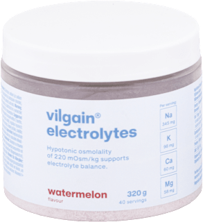 Hypotonický nápoj v prášku s elektrolytmi electrolytes s príchuťou melón vilgain