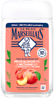 sprchový gel bio bílá broskev & bio nektarinka LE PETIT MARSEILLAIS