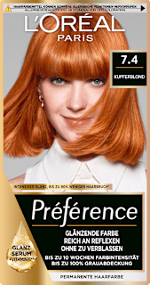 Haarfarbe 7.4 Kupferblond L'ORÉAL PARiS PRÉFÉRENCE