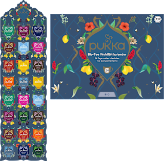 Adventskalender 2026 Bio-Tee Wohlfühlkalender (24 Beutel) pukka