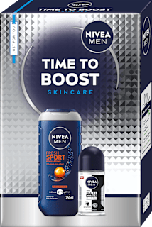 Darilni set Time to Boost, 2-delni NIVEA MEN