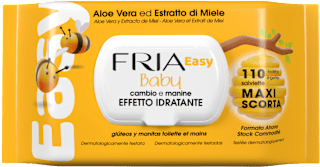 Salviette idratanti Easy Baby con aloe vera e miele FRIA