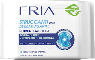 Salviette struccanti nutriente micellare FRIA