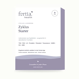 Zyklus Starter – Bluttest mit Laboranalyse für Zuhause fertia health