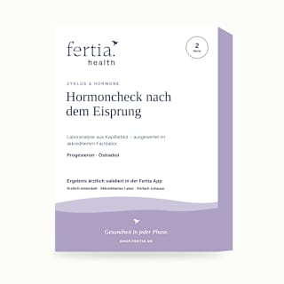 Hormoncheck nach Eisprung – Bluttest mit Laboranalyse für Zuhause fertia health