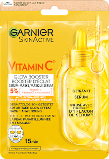 Tuchmaske Vitamin C + Hyaluronsäure Garnier Skin Active