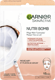 Tuchmaske Nutri Bomb Hyaluronsäure + Kokosmilch Garnier Skin Active